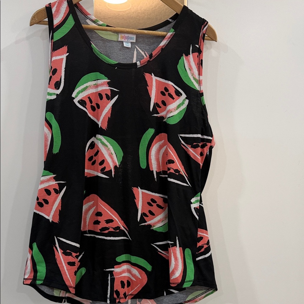 Watermelon Print Sleeveless Top ( Z)